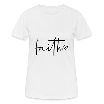 Faith - Women's Breathable T-Shirt - white - Front - AI Model Female 172 dark (172cm)