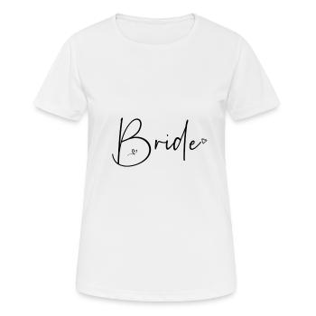 Bride - Women's Breathable T-Shirt - white - Front - AI Model Female 172 dark (172cm)