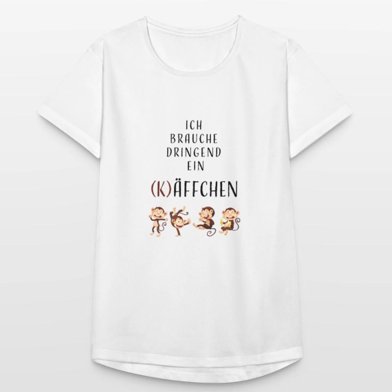 Ich brauche dringend ein (K)Äffchen - Geschenkidee Frauen T-Shirt atmungsaktiv