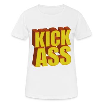 Kick-Ass - Frauen T-Shirt atmungsaktiv - Weiß - Vorne - AI Model Female 172 dark (172cm)