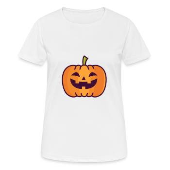 pumpkin - Women's Breathable T-Shirt - white - Front - AI Model Female 172 dark (172cm)