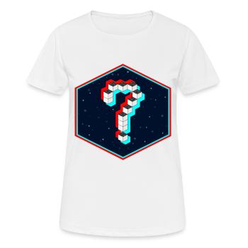 La question - T-shirt respirant Femme - blanc - Devant - AI Model Female 172 dark (172cm)