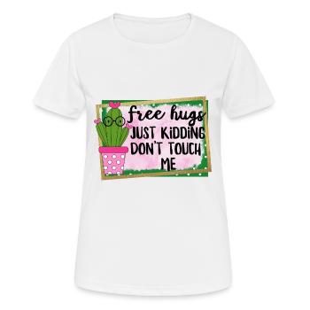 Dont touch me - Women's Breathable T-Shirt - white - Front - AI Model Female 172 dark (172cm)