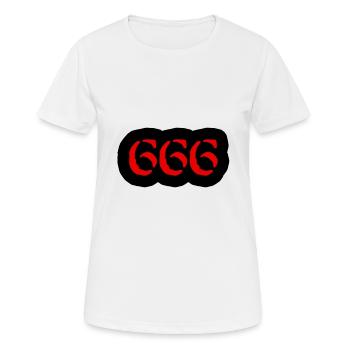 666 - Women's Breathable T-Shirt - white - Front - AI Model Female 172 dark (172cm)