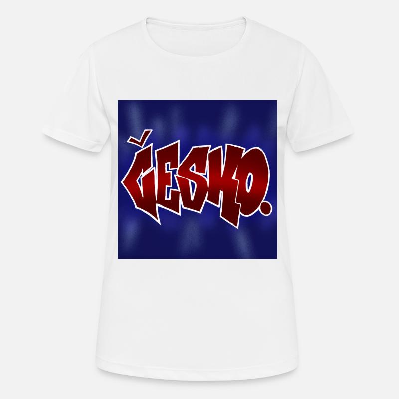 Česko Graffiti Design - Women's Breathable T-Shirt - white