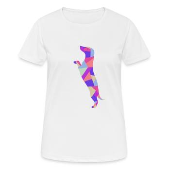 Dackel Dackel - Frauen T-Shirt atmungsaktiv - Weiß - Vorne - AI Model Female 172 dark (172cm)