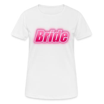 BRIDE - Women's Breathable T-Shirt - white - Front - AI Model Female 172 dark (172cm)