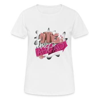 One step ahead - Women's Breathable T-Shirt - white - Front - AI Model Female 172 dark (172cm)