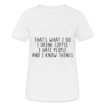 Thats what I do - Women's Breathable T-Shirt - white - Front - AI Model Female 172 dark (172cm)