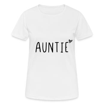 Auntie - Women's Breathable T-Shirt - white - Front - AI Model Female 172 dark (172cm)