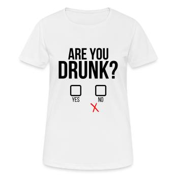 Es-tu ivre? - T-shirt respirant Femme - blanc - Devant - AI Model Female 172 dark (172cm)