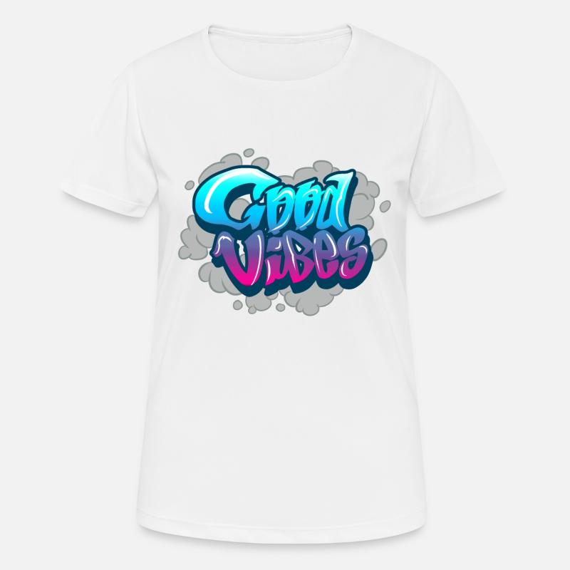 good vibes - Women's Breathable T-Shirt - white