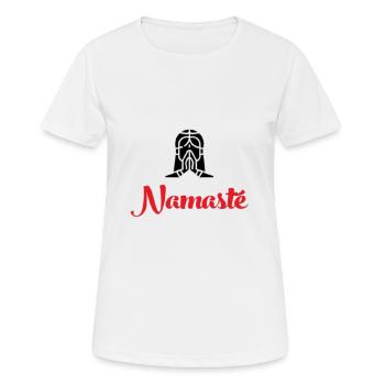 Namaste - Women's Breathable T-Shirt - white - Front - AI Model Female 172 dark (172cm)