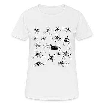 Spiders - Women's Breathable T-Shirt - white - Front - AI Model Female 172 dark (172cm)
