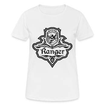 Ranger JDR - Emblem Archer RPG Rollenspiel DM - Frauen T-Shirt atmungsaktiv - Weiß - Vorne - AI Model Female 172 dark (172cm)