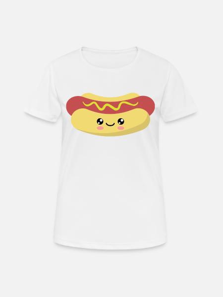 Hotdog - Women's Breathable T-Shirt - white