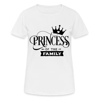 Prinzessin - Frauen T-Shirt atmungsaktiv - Weiß - Vorne - AI Model Female 172 dark (172cm)