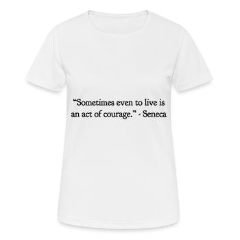 An act of courage - Women's Breathable T-Shirt - white - Front - AI Model Female 172 dark (172cm)