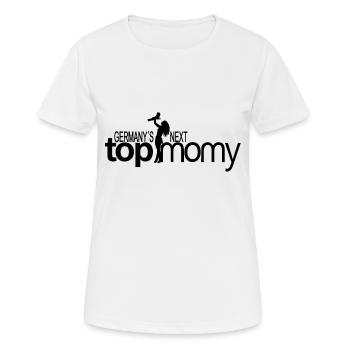 Next Top Mama - Frauen T-Shirt atmungsaktiv - Weiß - Vorne - AI Model Female 172 dark (172cm)