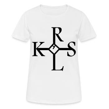 Unterschrift Karl der Große - Frauen T-Shirt atmungsaktiv - Weiß - Vorne - AI Model Female 172 dark (172cm)