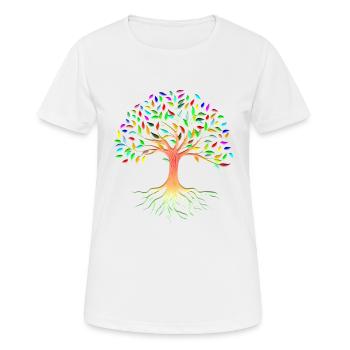 Mère nature racines arbre arborvitae - T-shirt respirant Femme - blanc - Devant - AI Model Female 172 dark (172cm)