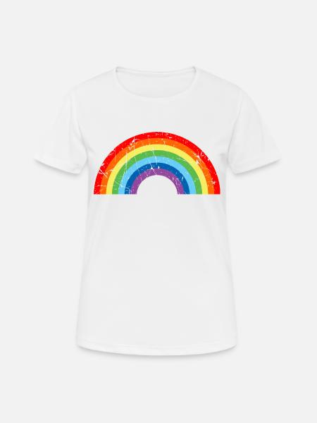 Rainbow - Women's Breathable T-Shirt - white