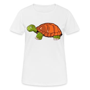 turtle drawing - Women's Breathable T-Shirt - white - Front - AI Model Female 172 dark (172cm)