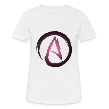 Atheismus Symbol Atheist - Frauen T-Shirt atmungsaktiv - Weiß - Vorne - AI Model Female 172 dark (172cm)