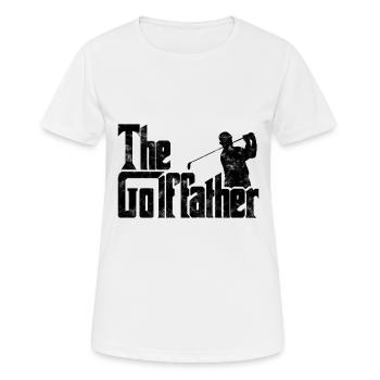 Pères de golf - T-shirt respirant Femme - blanc - Devant - AI Model Female 172 dark (172cm)