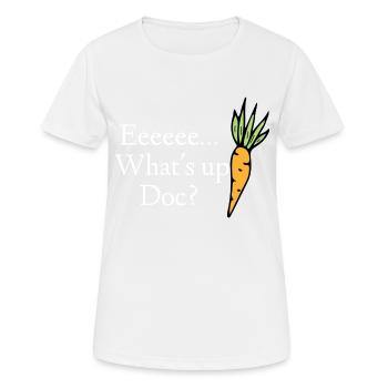 whats up doc citation de dessin animé drôle - T-shirt respirant Femme - blanc - Devant - AI Model Female 172 dark (172cm)