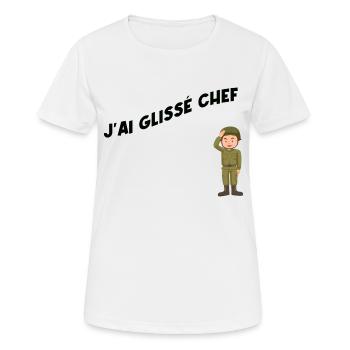 T shirt humour cadeau serie film - T-shirt respirant Femme - blanc - Devant - AI Model Female 172 dark (172cm)