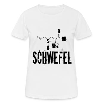 Paar Partnerlook Schwefel - Frauen T-Shirt atmungsaktiv - Weiß - Vorne - AI Model Female 172 dark (172cm)