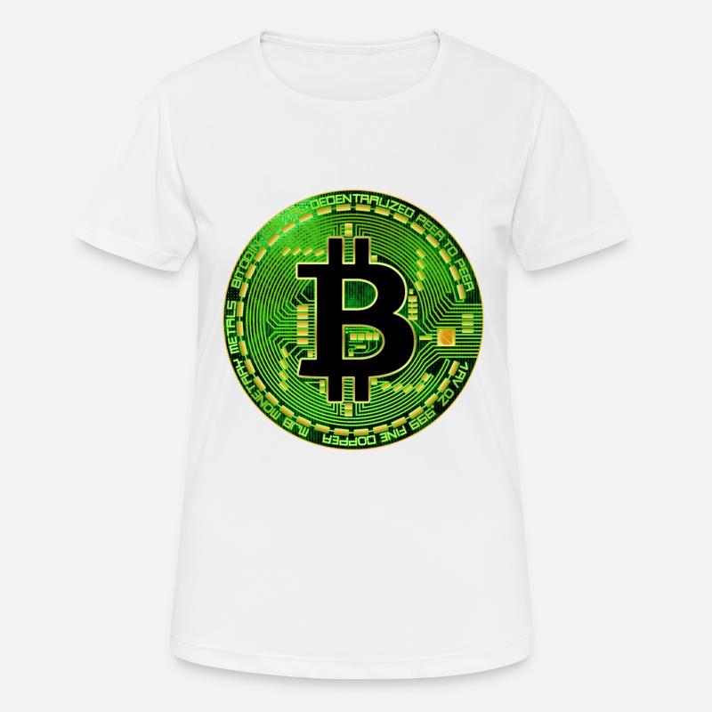 Bitcoin - Frauen T-Shirt atmungsaktiv - Weiß