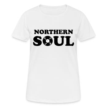 Musique de soul de Northern - T-shirt respirant Femme - blanc - Devant - AI Model Female 172 dark (172cm)