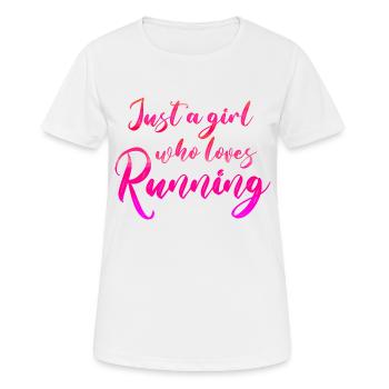 Runner Girl - Sprinter - Women's Breathable T-Shirt - white - Front - AI Model Female 172 dark (172cm)