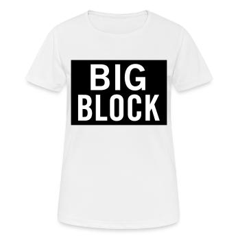 Gros bloc - T-shirt respirant Femme - blanc - Devant - AI Model Female 172 dark (172cm)