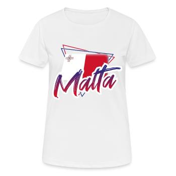 Malta - Frauen T-Shirt atmungsaktiv - Weiß - Vorne - AI Model Female 172 dark (172cm)