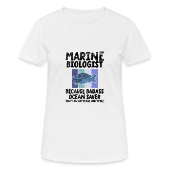 Marine Biologist Marine Biology - Women's Breathable T-Shirt - white - Front - AI Model Female 172 dark (172cm)