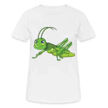 Sauterelle - T-shirt respirant Femme - blanc - Devant - AI Model Female 172 dark (172cm)
