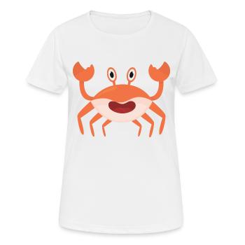 Krabbe - Frauen T-Shirt atmungsaktiv - Weiß - Vorne - AI Model Female 172 dark (172cm)