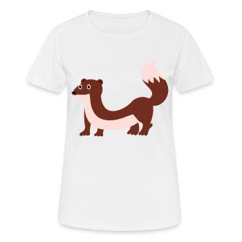 Weasel - Women's Breathable T-Shirt - white - Front - AI Model Female 172 dark (172cm)