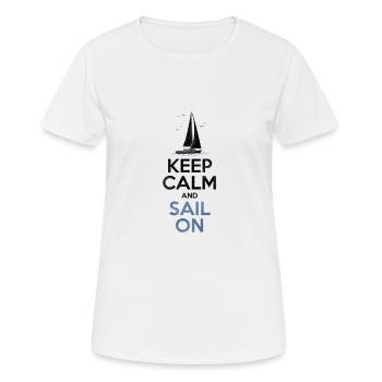 Voilier Voilier - T-shirt respirant Femme - blanc - Devant - AI Model Female 172 dark (172cm)