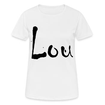 lou - Frauen T-Shirt atmungsaktiv - Weiß - Vorne - AI Model Female 172 dark (172cm)