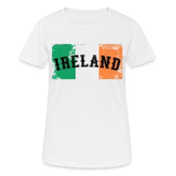 Irlande - Drapeau de l’Irlande - T-shirt respirant Femme - blanc - Devant - AI Model Female 172 dark (172cm)