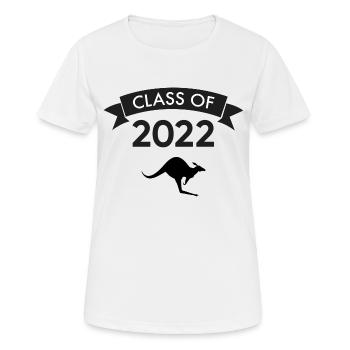 Abschlussklasse 2022 Abiturfeier Australien - Frauen T-Shirt atmungsaktiv - Weiß - Vorne - AI Model Female 172 dark (172cm)