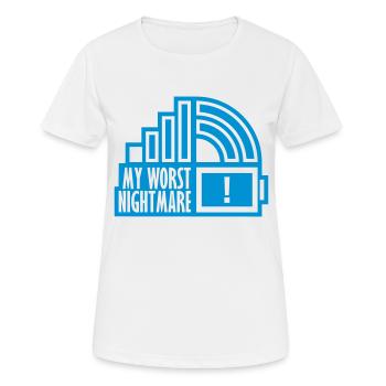 Bad my worst nightmare - Women's Breathable T-Shirt - white - Front - AI Model Female 172 dark (172cm)