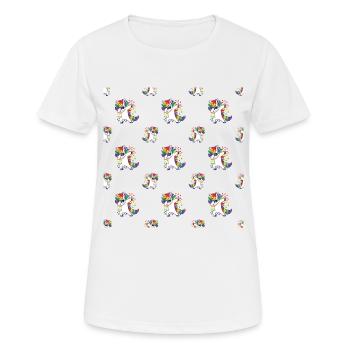 Discothèque Dab - T-shirt respirant Femme - blanc - Devant - AI Model Female 172 dark (172cm)