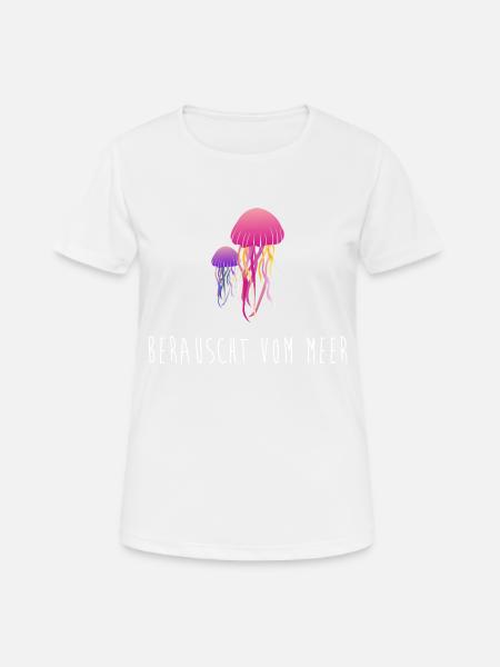 Berauscht vom Meer - Frauen T-Shirt atmungsaktiv - Weiß
