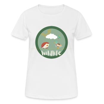 Faune - T-shirt respirant Femme - blanc - Devant - AI Model Female 172 dark (172cm)