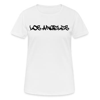 Los Angeles - Frauen T-Shirt atmungsaktiv - Weiß - Vorne - AI Model Female 172 dark (172cm)